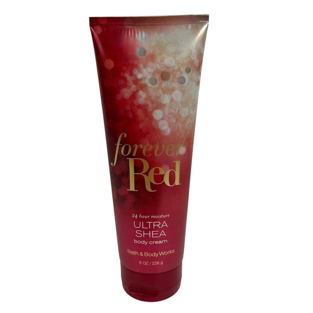 Bath & Body Works Forever Red Luxury Body Cream 8oz Ultra Shea 24‎ Hour Moisture